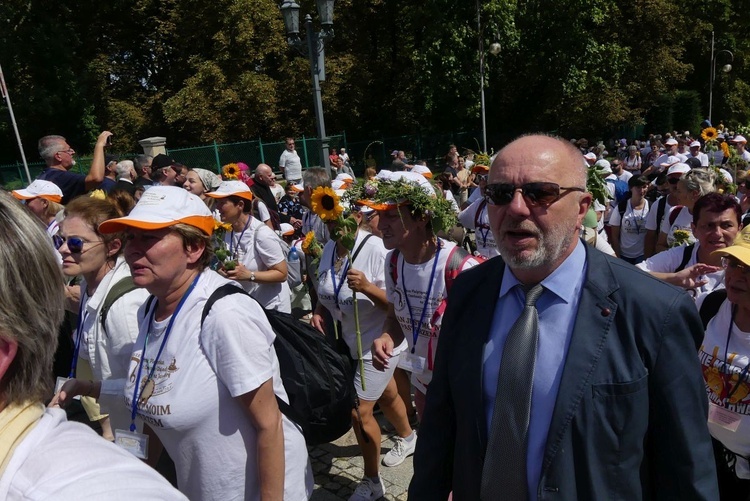 Powitanie 21. Pielgrzymki Pieszej Dekanatu Czechowickiego na Jasnej Górze - 2023