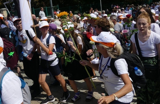 Powitanie 21. Pielgrzymki Pieszej Dekanatu Czechowickiego na Jasnej Górze - 2023