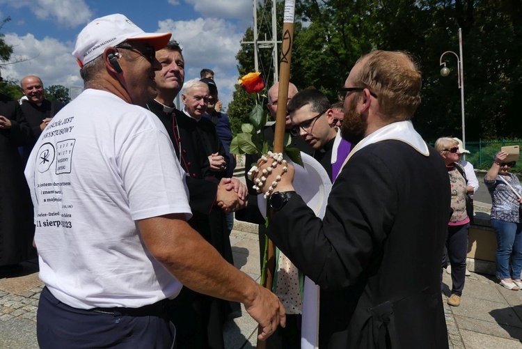 Powitanie 21. Pielgrzymki Pieszej Dekanatu Czechowickiego na Jasnej Górze - 2023