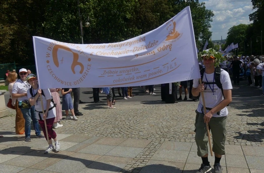 Powitanie 21. Pielgrzymki Pieszej Dekanatu Czechowickiego na Jasnej Górze - 2023