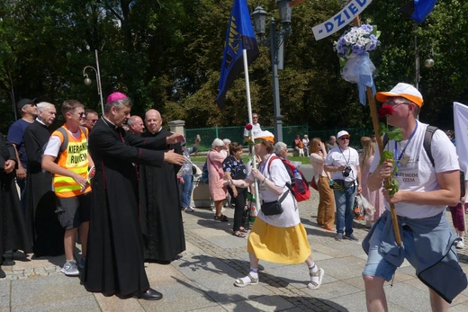 Powitanie 21. Pielgrzymki Pieszej Dekanatu Czechowickiego na Jasnej Górze - 2023