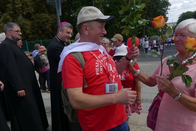 Powitanie 32. Cieszyńskiej Pieszej Pielgrzymki na Jasnej Górze - 2023