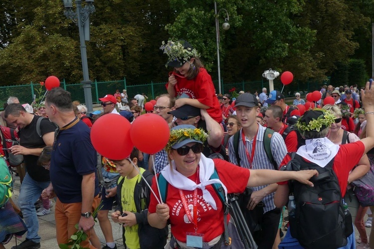 Powitanie 32. Cieszyńskiej Pieszej Pielgrzymki na Jasnej Górze - 2023