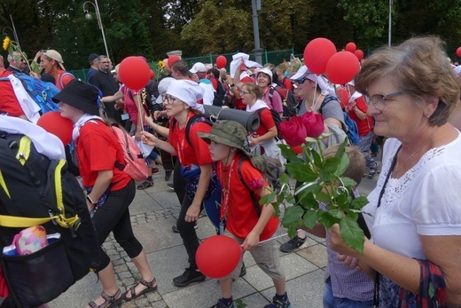 Powitanie 32. Cieszyńskiej Pieszej Pielgrzymki na Jasnej Górze - 2023