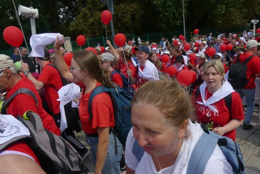 Powitanie 32. Cieszyńskiej Pieszej Pielgrzymki na Jasnej Górze - 2023