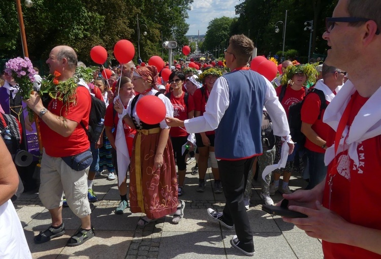 Powitanie 32. Cieszyńskiej Pieszej Pielgrzymki na Jasnej Górze - 2023