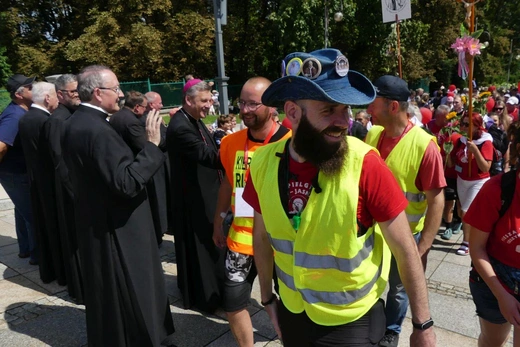 Powitanie 32. Cieszyńskiej Pieszej Pielgrzymki na Jasnej Górze - 2023