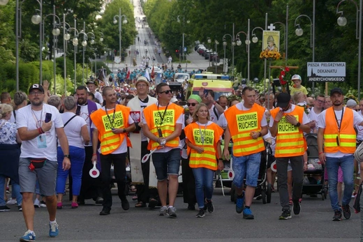 Powitanie 38. Pieszej Pielgrzymki Dekanatu Andrychowskiego na Jasnej Górze - 2023