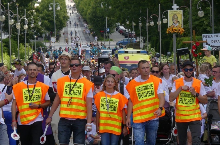 Powitanie 38. Pieszej Pielgrzymki Dekanatu Andrychowskiego na Jasnej Górze - 2023