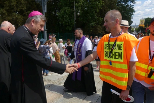 Powitanie 38. Pieszej Pielgrzymki Dekanatu Andrychowskiego na Jasnej Górze - 2023