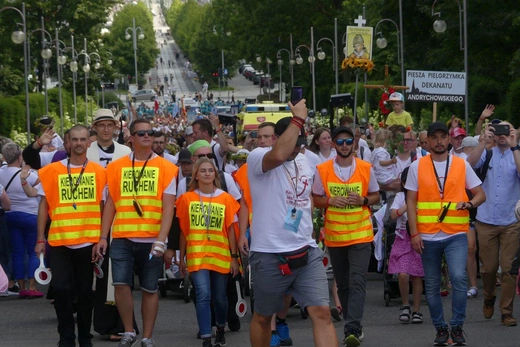 Powitanie 38. Pieszej Pielgrzymki Dekanatu Andrychowskiego na Jasnej Górze - 2023