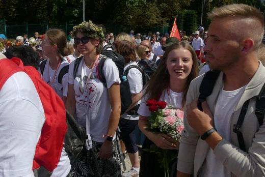 Powitanie 38. Pieszej Pielgrzymki Dekanatu Andrychowskiego na Jasnej Górze - 2023