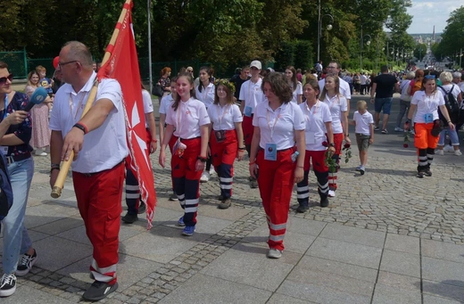 Powitanie 38. Pieszej Pielgrzymki Dekanatu Andrychowskiego na Jasnej Górze - 2023
