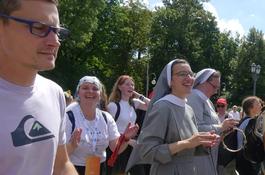 Powitanie 32. Pieszej Pielgrzymki Diecezji Bielsko-Żywieckiej na Jasnej Górze - 2023