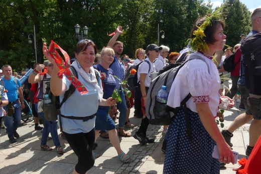 Powitanie 32. Pieszej Pielgrzymki Diecezji Bielsko-Żywieckiej na Jasnej Górze - 2023