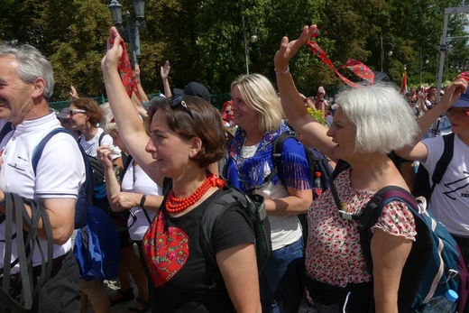 Powitanie 32. Pieszej Pielgrzymki Diecezji Bielsko-Żywieckiej na Jasnej Górze - 2023