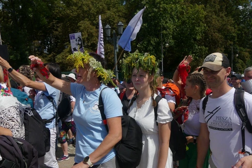 Powitanie 32. Pieszej Pielgrzymki Diecezji Bielsko-Żywieckiej na Jasnej Górze - 2023