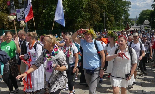 Powitanie 32. Pieszej Pielgrzymki Diecezji Bielsko-Żywieckiej na Jasnej Górze - 2023