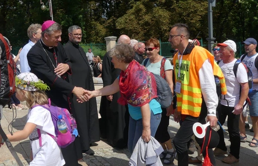 Powitanie 32. Pieszej Pielgrzymki Diecezji Bielsko-Żywieckiej na Jasnej Górze - 2023
