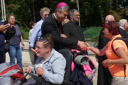 Powitanie 32. Pieszej Pielgrzymki Diecezji Bielsko-Żywieckiej na Jasnej Górze - 2023