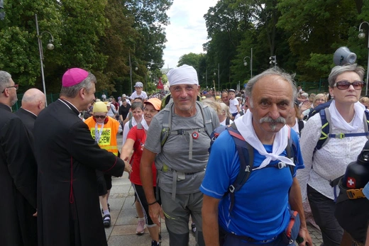 Powitanie 32. Pieszej Pielgrzymki Diecezji Bielsko-Żywieckiej na Jasnej Górze - 2023