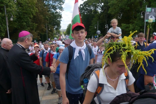 Powitanie 32. Pieszej Pielgrzymki Diecezji Bielsko-Żywieckiej na Jasnej Górze - 2023