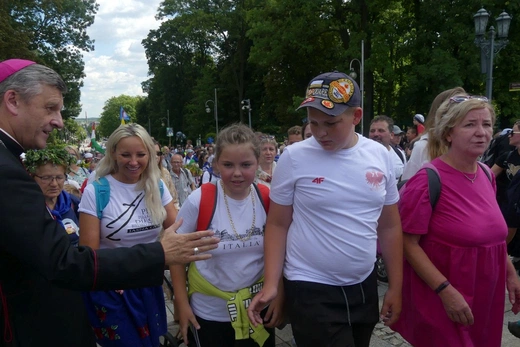 Powitanie 32. Pieszej Pielgrzymki Diecezji Bielsko-Żywieckiej na Jasnej Górze - 2023