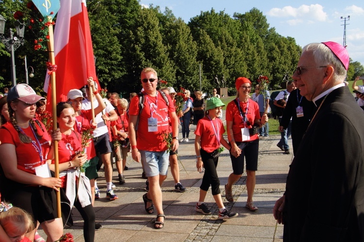 Wejście 43. Pieszej Pielgrzymki Krakowskiej na Jasną Górę