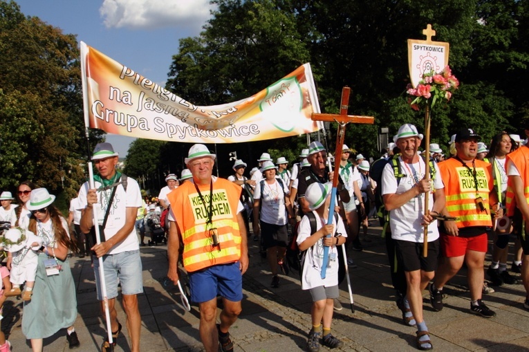 Wejście 43. Pieszej Pielgrzymki Krakowskiej na Jasną Górę