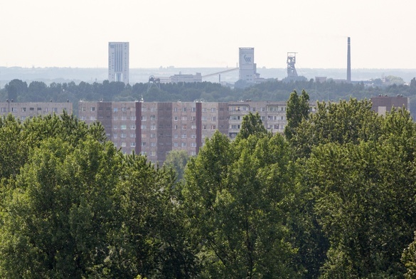 Ruda Śląska. Osiedle i kopalnia Bielszowice.