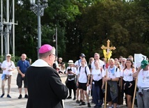 Wejście pieszej pielgrzymki na Jasną Górę