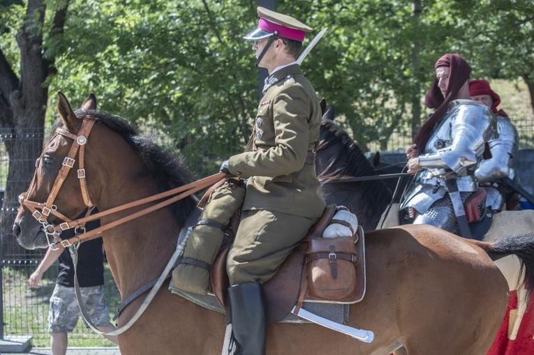 Rekonstruktorzy na otwarciu Muzeum Wojska Polskiego