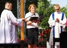 W imieniu pielgrzymów słowo powitania skierowała Elżbieta Weber.