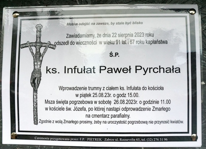 Pogrzeb śp. ks. infułata Pawła Pyrchały - cz. 1