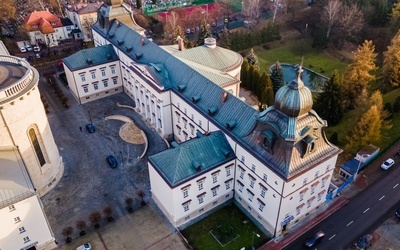 Główne instytucje archidiecezji katowickiej z lotu ptaka.