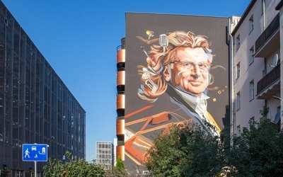 Katowice. Mural ze Zbigniewem Wodeckim odsłonięty