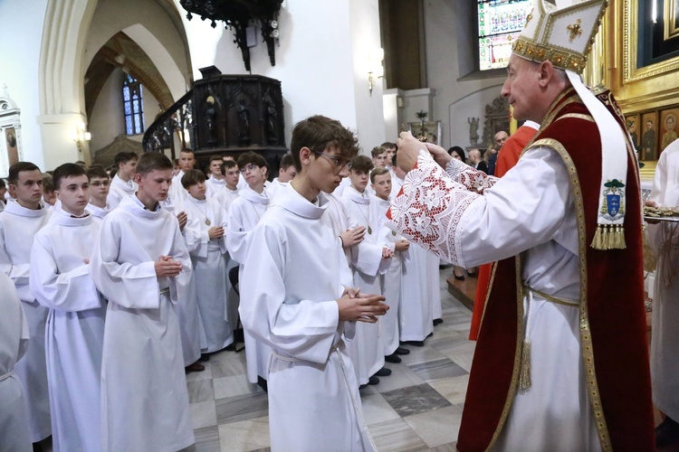 Wręczenie krzyży ceremoniarza