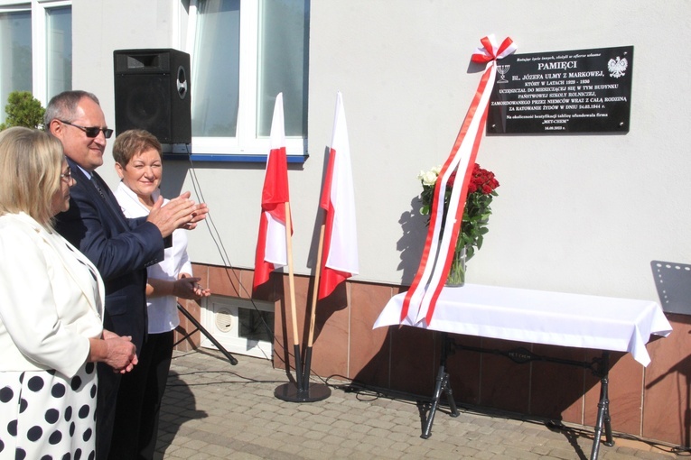 Pilzno. Odsłonięcie tablicy bł. Józefa Ulmy