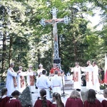 Msza św. i poświęcenie krzyża na Postawnem