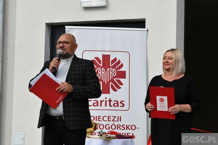 Zielona Góra. Uroczyste otwarcie Magazynu Pomocy Żywnościowej Caritas