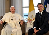 Papież Franciszek spotkał się z prezydentem Francji