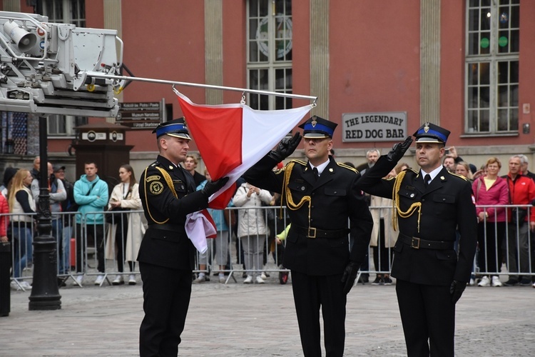 Poświęcenie sztandaru Komendy Miejskiej Państwowej Straży Pożarnej w Gdańsku