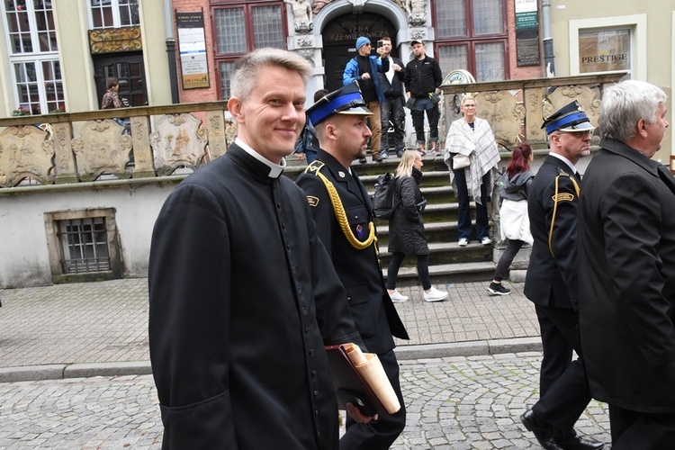 Poświęcenie sztandaru Komendy Miejskiej Państwowej Straży Pożarnej w Gdańsku