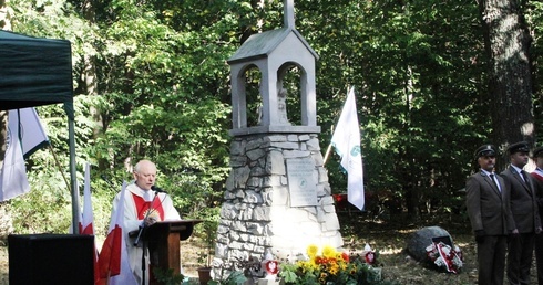 Przy kapliczce św. Franciszka z Asyżu w Stachowie homilię podczas Mszy św. polowej wygłosił ks. Roman Panek.