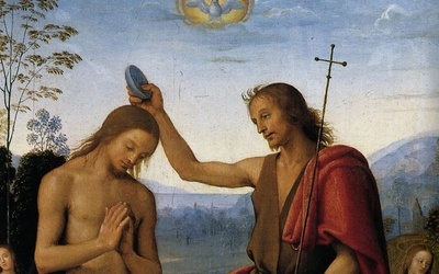 Perugino, Chrzest Jezusa.