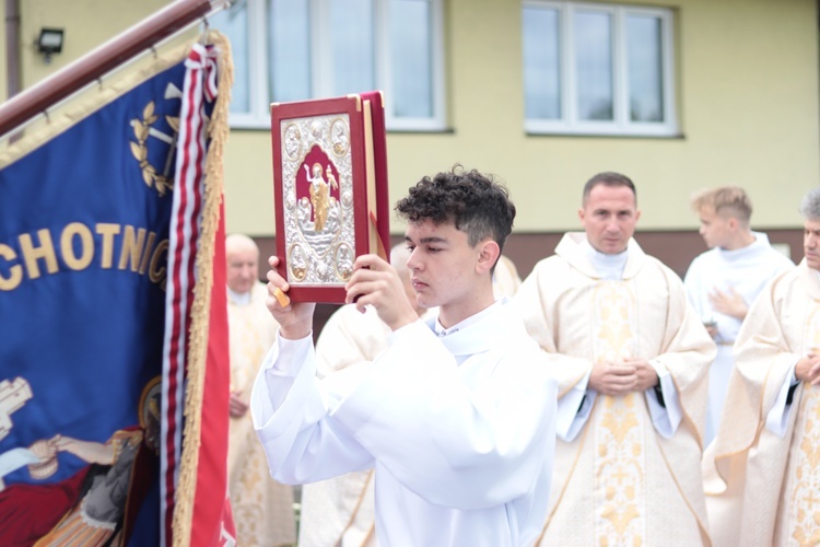 Chojnik. Uroczystość wmurowania kamienia węgielnego