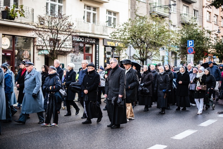 Gdyński przemarsz z Różańcem w ręku