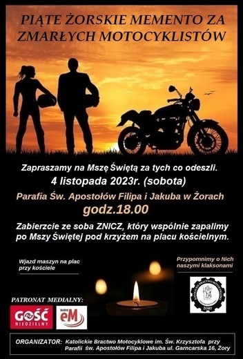 V żorskie memento za zmarłych motocyklistów, Żory, 4 listopada
