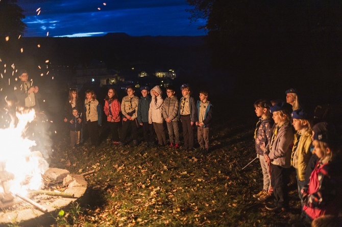 Jesienny biwak Skautów Króla