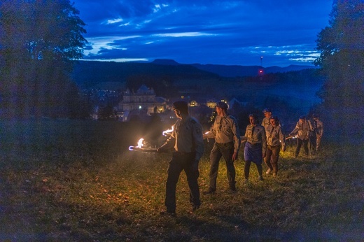 Jesienny biwak Skautów Króla